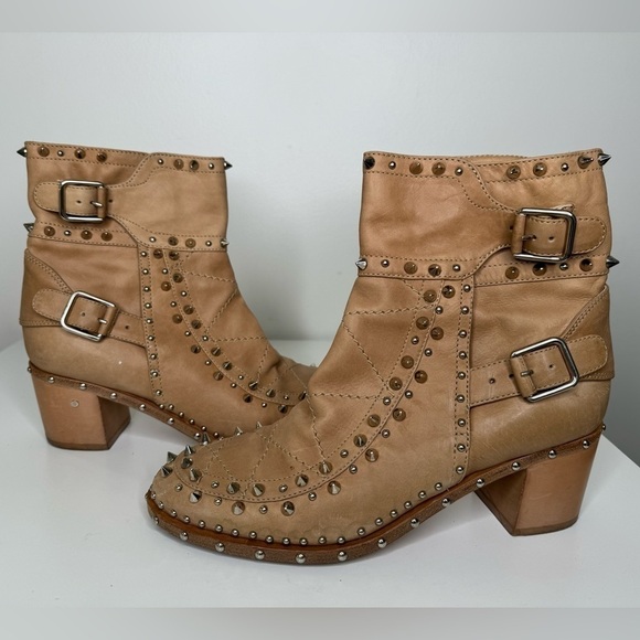 Laurence Dacade Shoes - Laurence Dacade Badley Studded Paris Leather Ankle Boots - Parisian Elegance